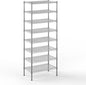 18" Deep x 30" Wide x 74" Height Wire Shelving Kit | 8-Tier | NSF Commercial Storage Rack Unit