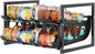 iSPECLE Expandable Can Storage Organizer Pantry, Large Capacity 40 Cans Pantry Organizers and Storage, Auto Rolling Dispenser & Stackable for Deep Pantry Shelves, Black