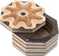Island Bamboo Pakkawood Salt Cellar, Natural