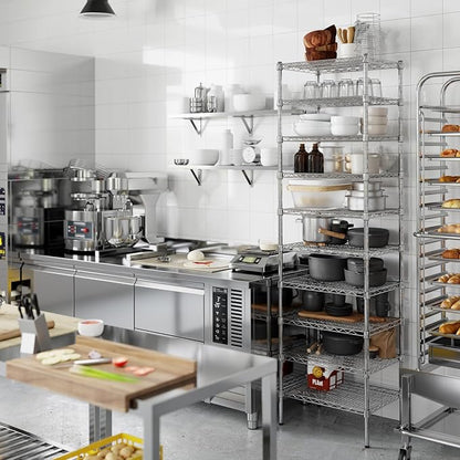 18" Deep x 24" Wide x 86" Height Wire Shelving Kit | 10-Tier | NSF Commercial Storage Rack Unit