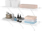 HAUSHOF Closet Shelves Wall Mounted 2-Pack, 4ft x 16in White Metal Wire Shelving for Laundry Room, Closet, Basement Organization and Storage