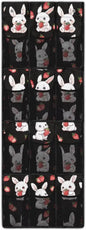 Cute Bunny Door Hanger Organizer 12 Pockets Over The Door Shoe Organizer for Room Black Wall Hanging Storage Mesh Fabric Multi-Funtion Storage Bag for Living Room