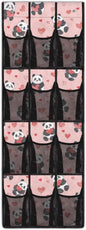 Panda Pattern Hanging Shelves Over the Door Organizer Storage for Closet with 12 Pockets,Nursery Organization,Over The Door Organizer,Organizer for Bedroom Bathroom,Kitchen
