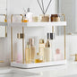 Vtopmart 2-Tier Bathroom Countertop Organizer, Vanity Dresser Counter Tray Shelf for Skincare, Perfume, Makeup, Gold