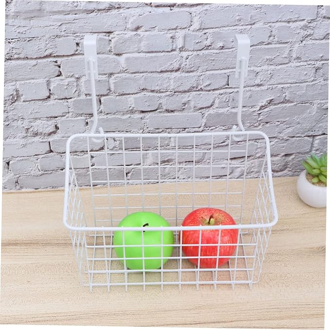 ULTECHNOVO Cabinet Storage Basket Door Hanging Organizer Rack for Kitchen Bathroom Office