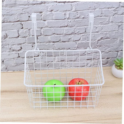 ULTECHNOVO Cabinet Storage Basket Door Hanging Organizer Rack for Kitchen Bathroom Office