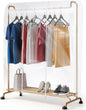 Clear Clothes Rack Cover 6 Ft Garment Rack Cover Transparent Clothing Covers With 2 Durable Zipper Waterproof Protector for Garment Racks (71"L x 20"W x 60"H, Racks Not Included)