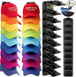 DIY 2Pack Hat Organizer – Holds 36 Hats (18 Each), Adjustable Clips, Adhesive or Screw Mount, for Baseball Caps & Snapbacks, Space-Saving Cap Holder & Hat Storage Wall Rack for Closet & Door, Black