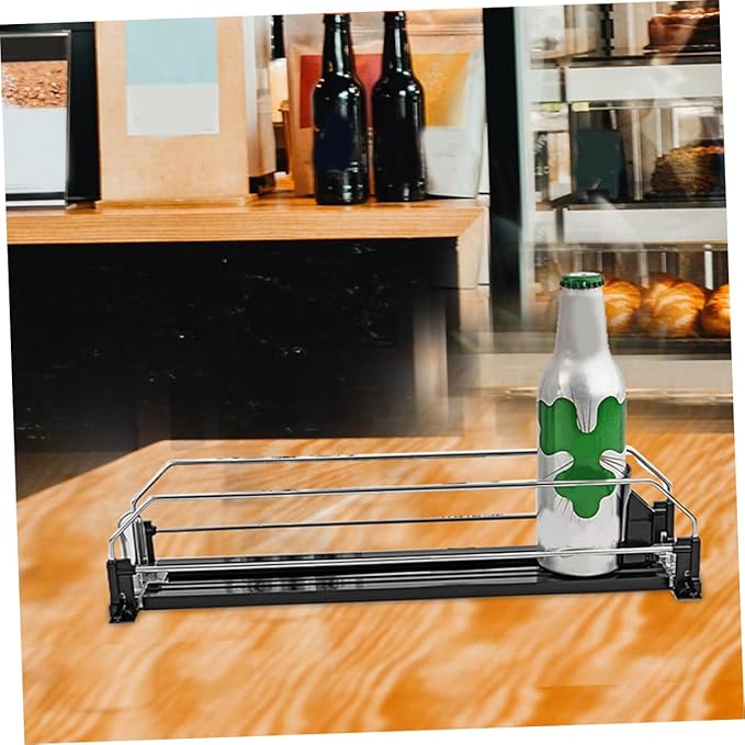 Lurrose 2pcs Automatic Beverage Pusher Can Organizer for Refrigerator Smooth Surface Stable Performance Easy Install Fridge Soda Dispenser Storage