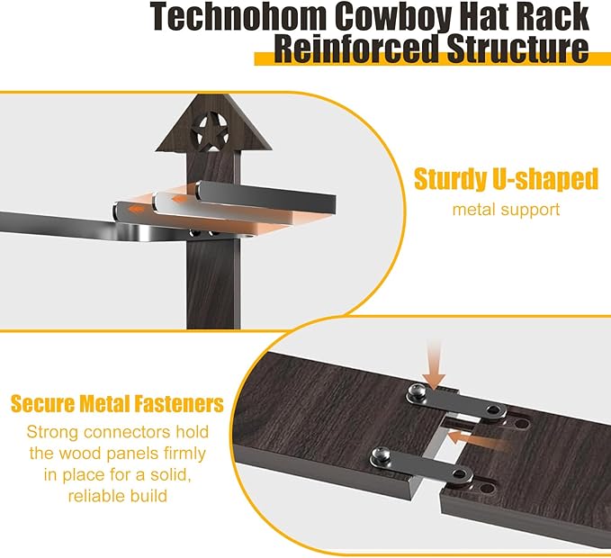 1 Pack Cowboy Hat Rack for Wall – Rustic Cowboy Hat Holder with Arrow Design and 4-Tier Hooks Western Decor Hat Storage– Vintage Cowboy Hanger for Wall