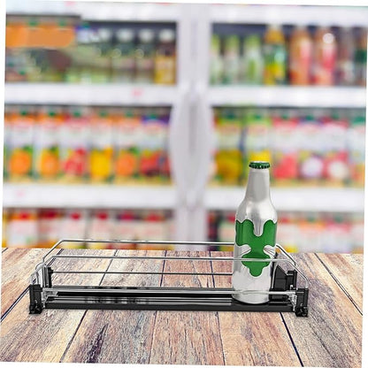 Automatic Pusher Can Organizer for Fridge Stable Smooth Finish Soda Dispenser with Creative Design Convenient Drinks Storage for Refrigerators and Coolers