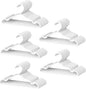100 Pack Baby Plastic Hangers,12.83" Ultra-Thin,Non-Slip Hangers for Children. Ideal for Closets and Nurseries.Designed for Newborns and Children's Clothing,Including Trousers,Coat,Dresses.(White)