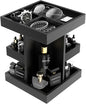 Cologne Organizer for Men, 360 Makeup Rotating Organizer, Organizador de Perfumes, Estante para Perfumes, Gifts for Men, Countertop Vanity and Bathroom, Bedroom Essentials, Mens Gifts (Black)