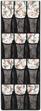 12 Large Mesh Pockets Hummingbird Over the Door Shoe Organizer Sturdy Oxford Fabric Hanging Shoe Rack for Door Shoe Organizer Door Hanger