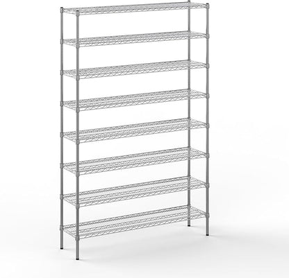 14" Deep x 54" Wide x 86" Height Wire Shelving Kit | 8-Tier | NSF Commercial Storage Rack Unit
