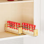 SpaceAid Bamboo Pull Out Spice Rack Organizer for Cabinet, Heavy Duty Slide Out Seasoning Kitchen Pantry Sliding Vertical Organization, 5.1" Wide, 2 Drawers(2" Wide), 1-Tier, Natural