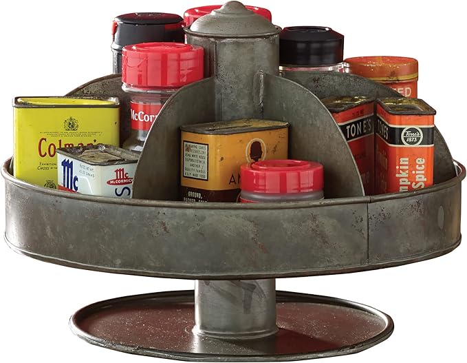 Park Designs Galvanized Lazy Susan Organizer