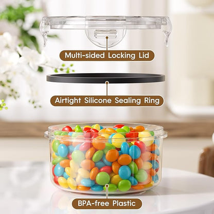 70 PCS Food Storage Containers with Lids Airtight (35 Containers & 35 Lids), 100% Leak Proof Meal Prep Container for Kitchen, BPA-Free Plastic(Polypropylene5), Microwave/Dishwasher Safe, Labels & Pen