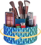 Rotating Makeup Organizer Gradient Color - Large Makeup Storage Holder with 6 Compartments for Vanity, Bathroom, Desk Decor, Multi-Purpose Cosmetic Organizer & Gift-Ready Perfume Organizer for Women