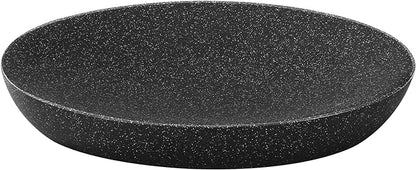 Luxspire Soap Dish, Resin Soap Tray Soap Holder Container Box, Oval Bar Soap Plate Case, Sponge Dish Scrubbers Tray Holder for Bathroom Vanity Shower Kitchen Sink Counter Top, Gravel Black