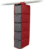 Covermates Keepsakes Hanging Shoe Organizer Set - Heavy Duty Material, Sturdy Interior Shelves, Includes Trays with Dividers - Closet Storage, Red Heather