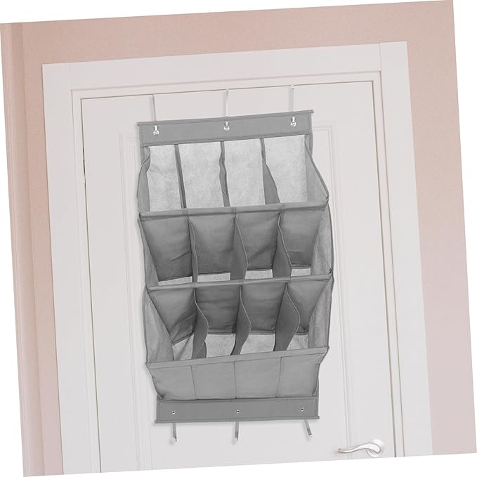Zerodeko Door Hanging Shoe Rack Slot Organizer for Sneakers Boots High Heels Over the Door Storage for Entryway Bathroom Closet