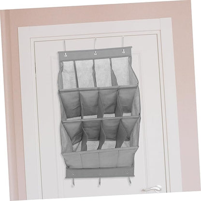 Zerodeko Door Hanging Shoe Rack Slot Organizer for Sneakers Boots High Heels Over the Door Storage for Entryway Bathroom Closet