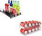 Automatic Soda Can Organizer and Rolling Soda Can Organizer for Refrigerator for Beer Soda Seltzer Drink Pop Cans Holder Storage Pantry Organization