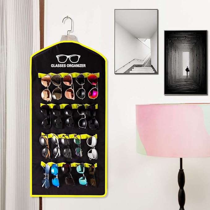 TRIUMPH VISION Wall Sunglasses Organizer Sun Glasses Storage - Hanging Glasses Display Eyewear Stand Eyeglasses Rack