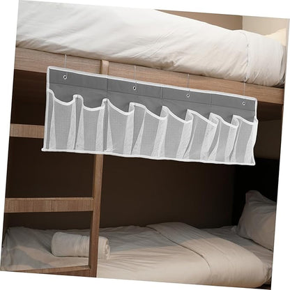 Bedside Hanging Shoe Organizer Non Woven Fabric Mesh Storage Bag with Compartments for Rv and Camper Space Saving Closet Organizer for Shoes and Accessories