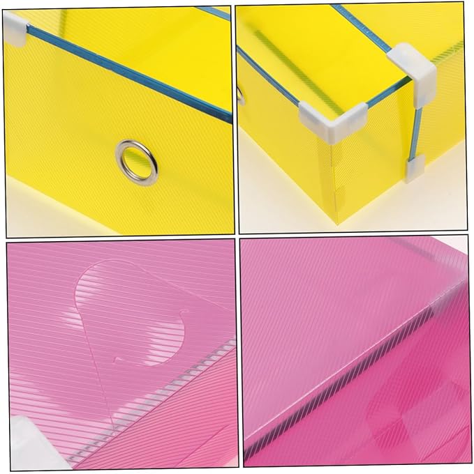 5pcs Transparent Stackable Shoe Storage Boxes with Drawer Design Dustproof Plastic Organizer for Women Shoes Thickened PP Material Metal-edged Large for Closet and Bedroom