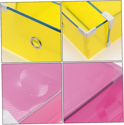 5pcs Transparent Stackable Shoe Storage Boxes with Drawer Design Dustproof Plastic Organizer for Women Shoes Thickened PP Material Metal-edged Large for Closet and Bedroom