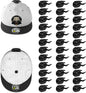 Niunuerga 36 Pack Adhesive Hat Hooks for Wall, Super Strong Hat Rack for Baseball Caps, Hat Organizer Display for Home Decor, Hat Hangers Holder for Wall, Door, Closet, No Drilling (Black)