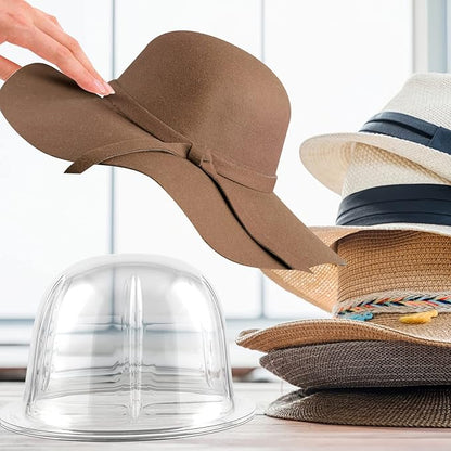 8Pcs Durable Hat Holders Plastic Hat Racks Practical Caps Stand Hat Holder for Travel Clothing Closet Hat Storage Supplies