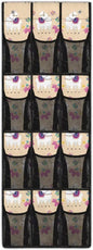 Alpaca Behind Door Organizer Mesh Fabric Over The Door Shoe Organizer 12 Pockets Wall Hanging Storage for Kids Room Space Saving Shoe Holder Hanger