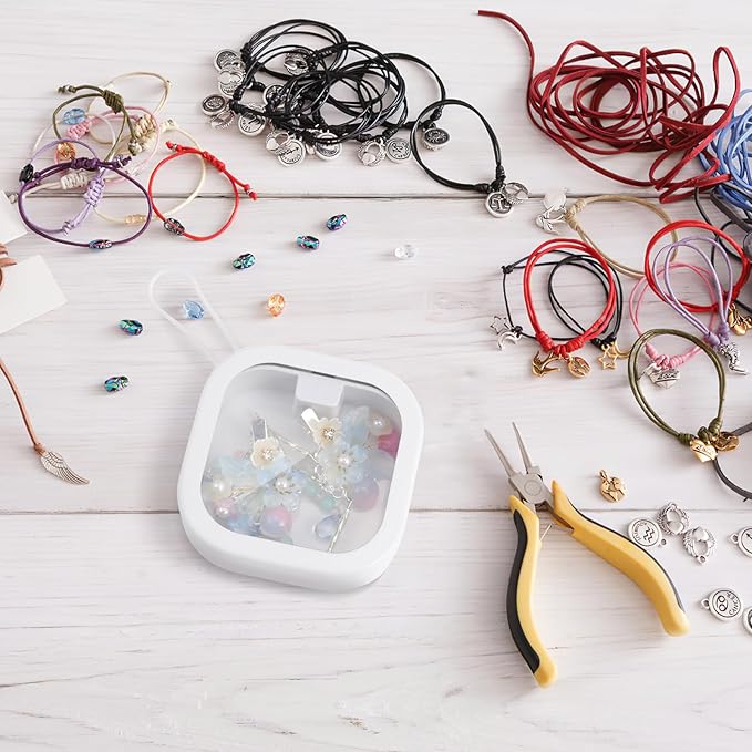 Box Girl Sundry Desktop Ropes Swab Hair Small Rubber Holder Earrings : Hanging for Portable Cotton Organizer Accessories Items Tie Band Ornaments Storage