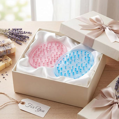 4 Pcs Plastic Soap Holder Soap Dish Bar Saver Tray with Holes Sponge Holder for Kitchen Bathroom Shower Counter, 4.5 x 3 x 0.7 Inches (Pink,Blue)