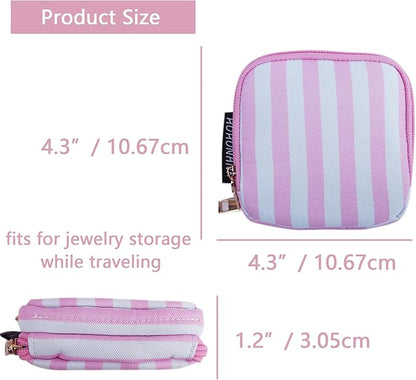 Travel Jewelry Case Small Jewelry Organizer Purse Jewelry Bag Women Christmas Gifts Jewelry Purse for Bracelet Rings Earring Necklace