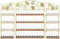 4 Tier Wall-Mounted Nail Polish Storage Racks 3PCS Metal Nail Polish Organizer Shelf for Wall Cosmetic Display Cases Perfume Lipstick Display Stand for Home Spa Nail Salon