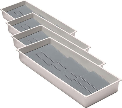 OXO Caddy, Spice Drawer Organizer, White | Good Grips | Compact | Pack of 4