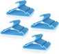 VILICK Plastic Kids Hangers - 100 Pack Non-Slip Baby Clothes Hangers for Closet, Toddler & Newborn Clothing Pants, Skirts, Coats (Blue)