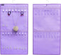 Dual-sided Hanging Jewelry Organizer with 34 Hook Loops Wall Mounted Necklace Holder Jewelry Display Storage Hanger for Bracelet Chain (PURPLE)