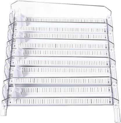 Adjustable Fridge Drink Organizer Dispenser, Self Pushing Soda Can Organizer, Holds 5-6 Cans for Home Refrigerators, Living Supermarkets (5PCS)