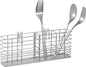 Slideep Stainless Steel Cutlery Utensil Holder Silverware Organizer with Hooks removable Drying Rack Silverware Holder Utensil Cutlery Basket Kitchen Dish Drainer Dish Drying Rack