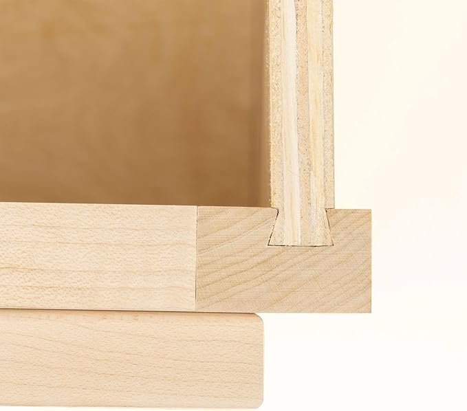 Quicklock RTA (Ready-to-Assemble) | Base Kitchen Cabinets - Shaker Style | Made in America (Raw Maple, 33" Wx34.5 Hx24 D Base)