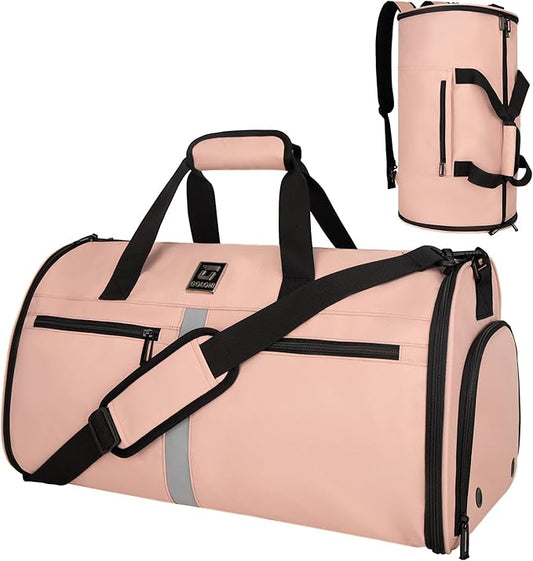 Garment Bags for Travel,50L Carry on Convertible Garment Duffle bag with Shoulder Strap,3 in 1 Hanging Suit Travel Bag with Shoulder Strap