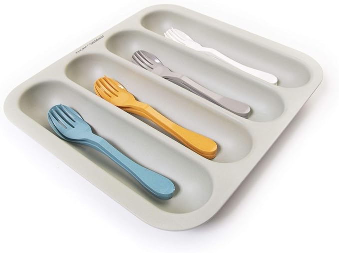 KNORK x Bamboozle Cutlery Tray, Bamboo (Sage)