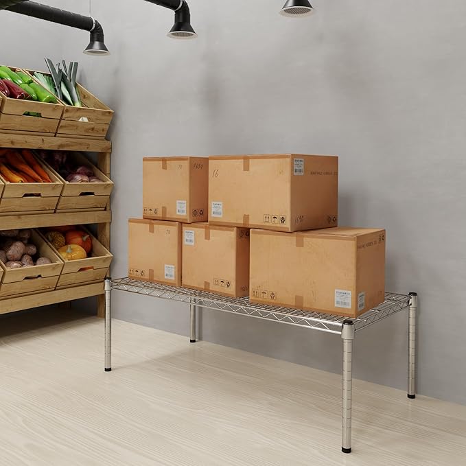 21" Deep x 42" Wide x 14" Height Wire Shelving Kit | 1-Tier | NSF Commercial Storage Rack Unit