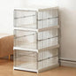 Cocoarm Clear Shoe Storage Box, Stackable Plastic Organizer, Quick Fold Design for Sneakers and Boots, Holds Size 12 for Closet or Entryway (3 Layers 10.04x13.58x20.67in)