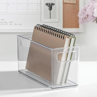 iDesign Stackable Pantry Bins with Handles, 4 Different Sizes, 5 Pack, Clear, Made in USA